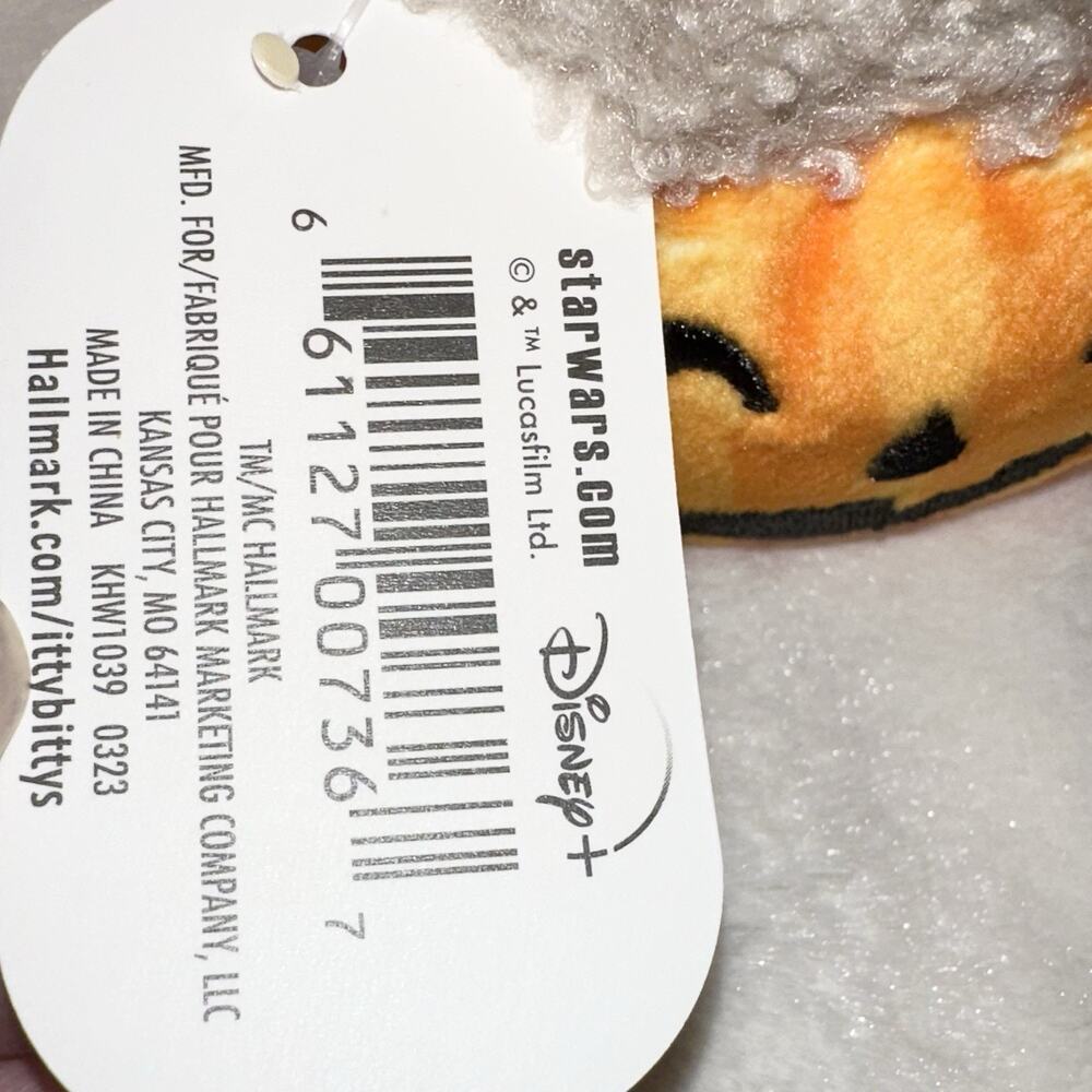 Grogu The Mandalorian Mini Plush Jack-O’-Lantern Hallmark Itty Bittys Halloween - Picture 3 of 6